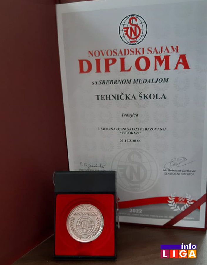 IL-Nagrada-TS-Ivanjica-tekst- Prestižno priznanje na Novosadskom sajmu za Tehničku školu u Ivanjici