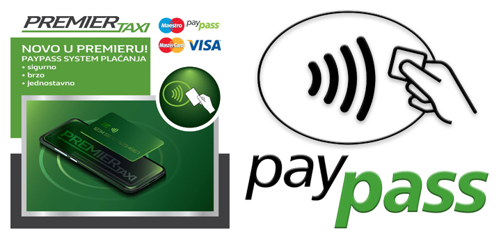 IL-pay-pass-placanje- PREMIER TAXI- novo u ponudi! Paypass system beskontaktnog plaćanja karticom