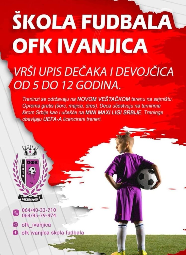 banner-fudbal-748x1024 OFK "Ivanjica" vrši upis dečaka i devojčica u školu fudbala