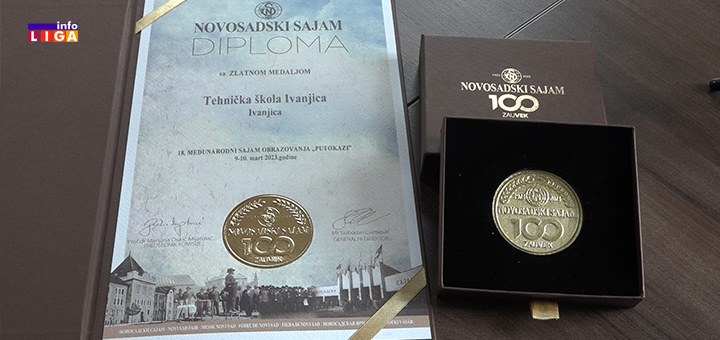 IL-tehnicka-skola-medalja Zlatna medalja na Sajmu obrazovanja u Novom Sadu za Tehničku školu iz Ivanjice (VIDEO)
