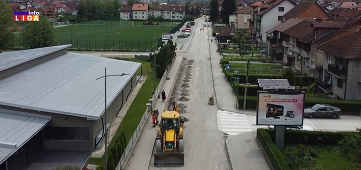 IL-Rekonstrukcija-ulice-VM-Ivanjica-dron- Ivanjica - Rekonstrukcija drugog dela ulice Venijamina Marinkovića (VIDEO)