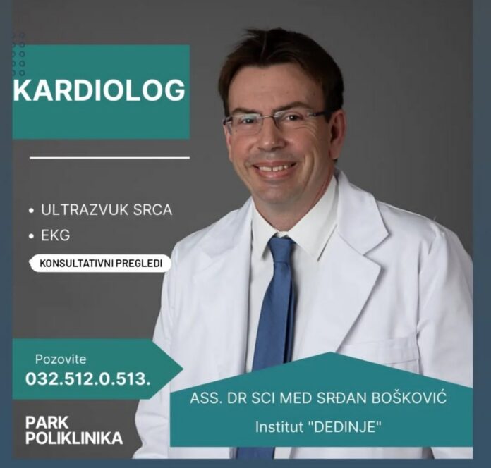 dr-srdjan Čuveni kardiolog dr Srđan Bošković 21. oktobra u Park poliklinici u Čačku