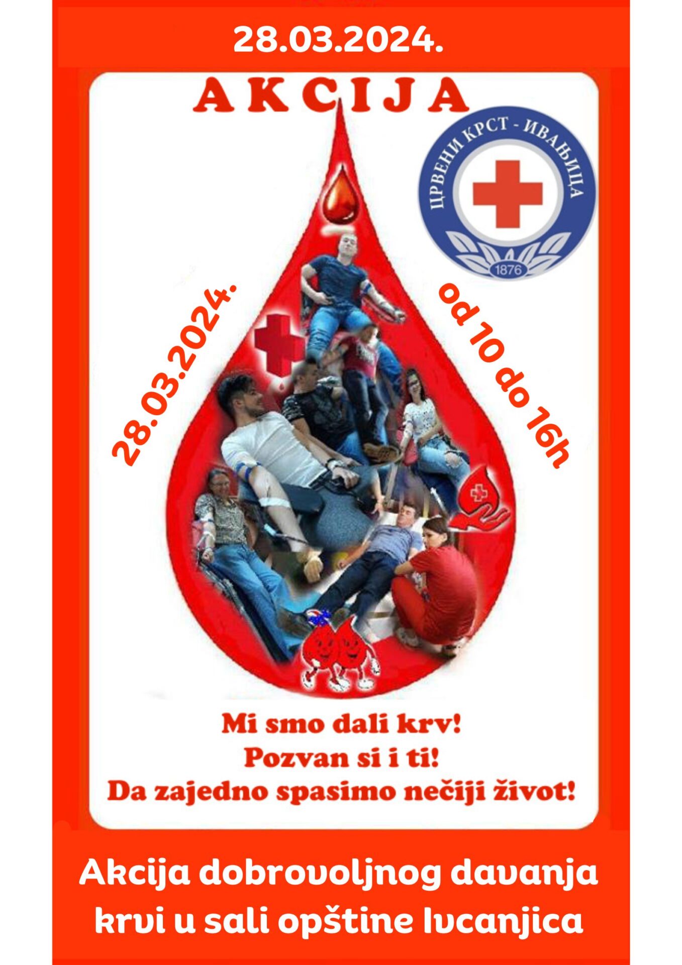 28.03.2024 Akcija dobrovoljnog davanja krvi