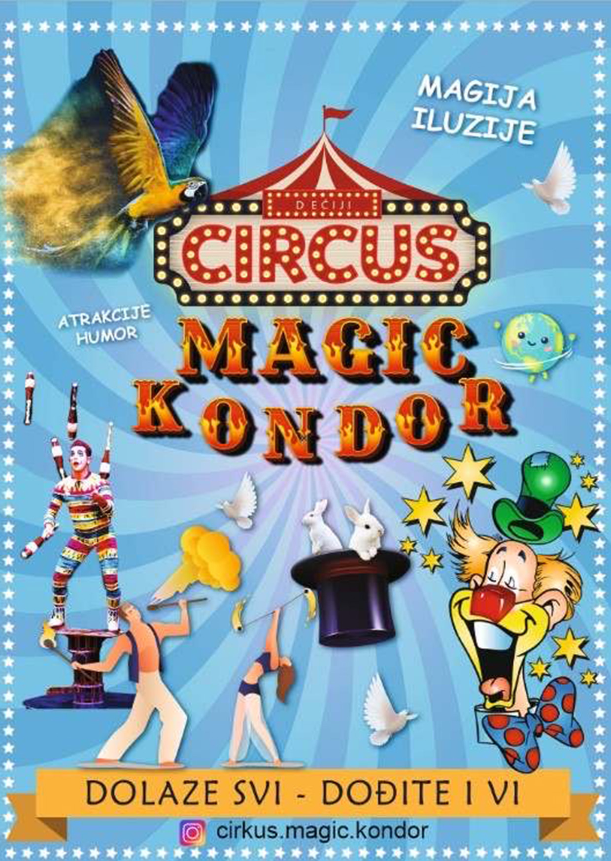 magic-kondor Cirkus sutra u Ivanjici- Najbržim čitaocima besplatne ulaznice