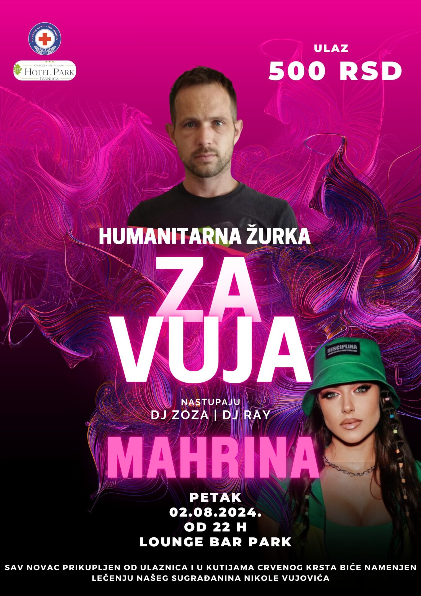 Mahrina-dj-Zoza-DJ-ray1 Humanitarna žurka za Vuja u Hotelu Park