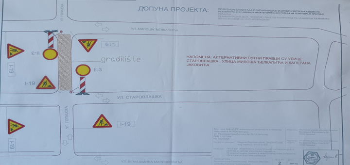 IL-Graficki-prikaz-1 Zbog radova u delu Golijske ulice izmenjen režim saobraćaja