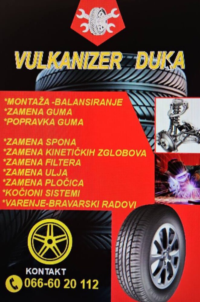 IL-Vulkanizer-Djuka-Ivanjica Vulkanizerska radnja opremljena najsavremenijim mašinama - "Vulkanizer Duka" Ivanjica