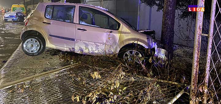 IL-Saobracajna-nezgoda-Spik-Ivanjica Prešao na drugu stranu kolovoza i zakucao se u drvo (VIDEO)