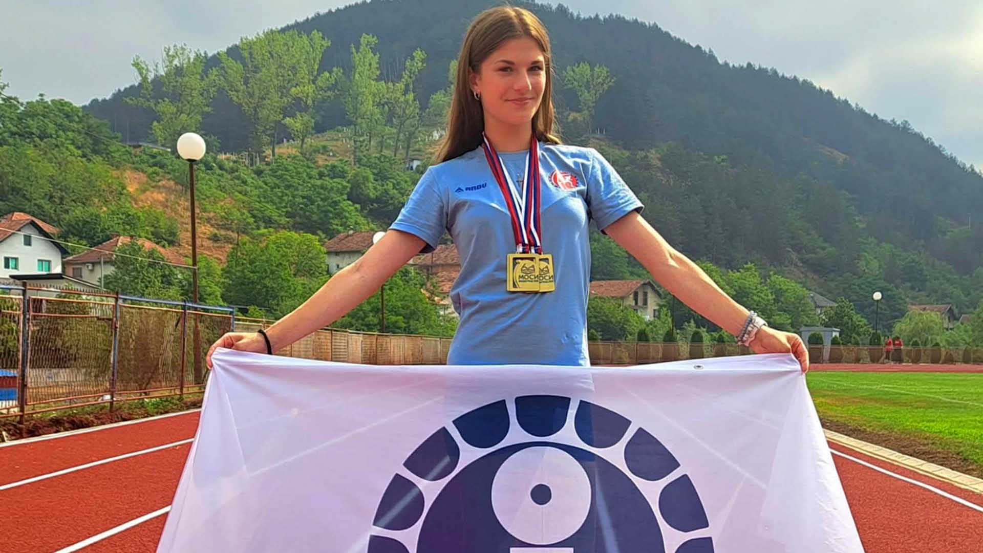 IL-Sara-Djokic-AK-Javor Atletičarke Ivanjice zasijale na 60. MOSI u Višegradu – Sara Đokić najuspešnija sportistkinja igara! (VIDEO)