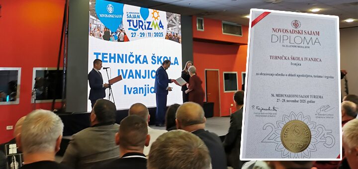 IL-Diploma-Tehnicka-skola-Ivanjica Zlatna medalja za Tehničku školu Ivanjica na Međunarodnom sajmu turizma u Novom Sadu